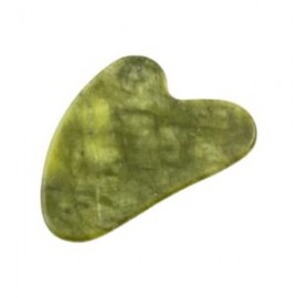 Piedra para Masaje Gua Sha de Jade Verde