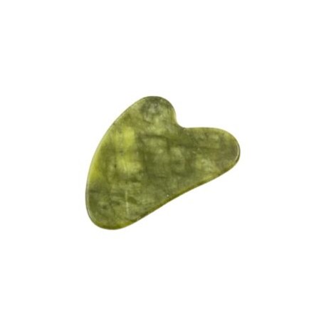Piedra para Masaje Gua Sha de Jade Verde